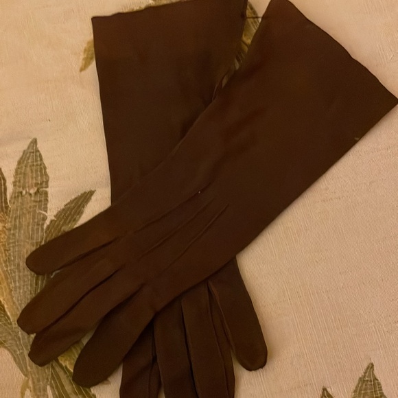 Vintage Brown Suede Gloves size 7 Made in France - Picture 2 of 4